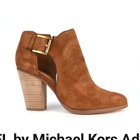 NEW Michael Michael Kors Adams Bootie Suede Brown Size 10 - Picture 6 of 8
